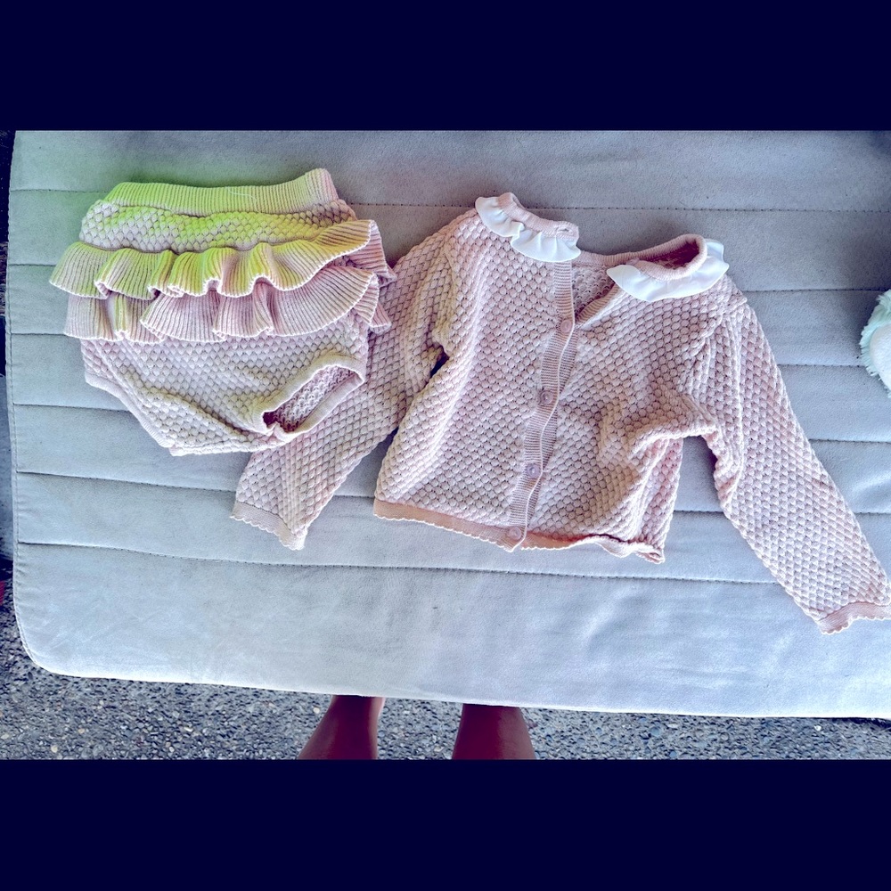 Baby girl sweater outfit